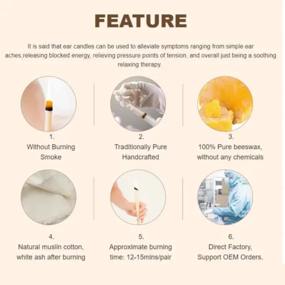 300 Pack Ear Candles Made With Natural Beeswax Ear Candles Shop